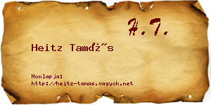 Heitz Tamás névjegykártya