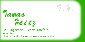 tamas heitz business card